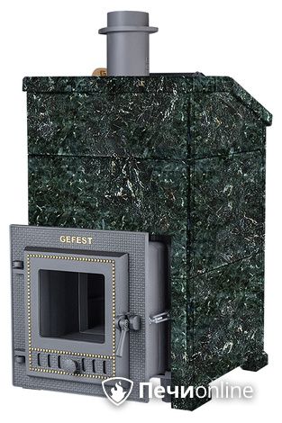 Печь-камин Гефест ЗК 18 М (h830/40 верх) Президент Серпентинит в Перми
